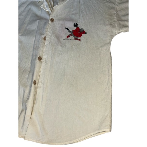 Vintage 80s 90s B Kliban Bowling Ball Alley Cat Shirt S Distressed Thrashed - Picture 9 of 16